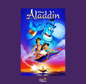 Um menino que conhece um gênio da lâmpada, e viaja em cima de um tapete e vive sua aventura até terminar seus desejos. Aladdin