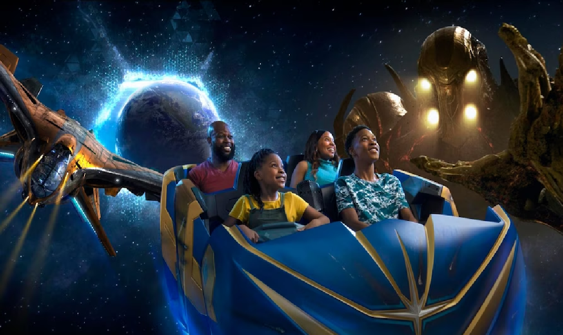 Atração no Epcot dos guardiões da galaxia