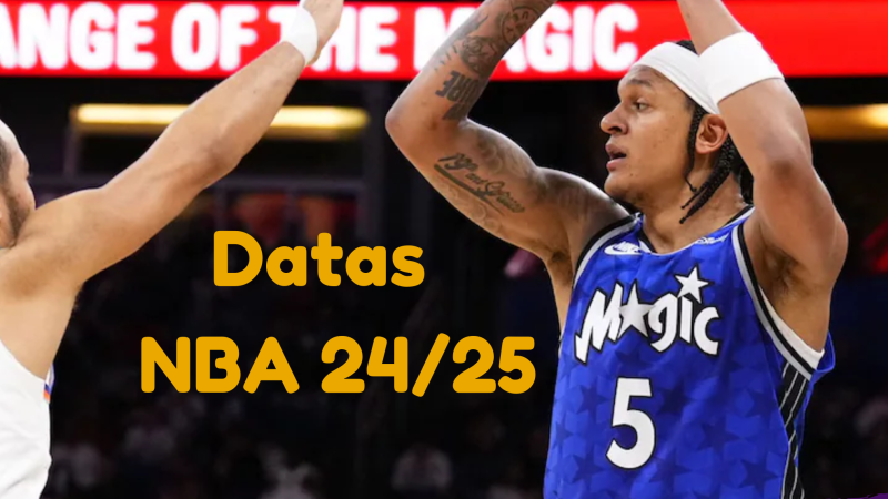 Datas dos jogos da NBA 2024-2025 para o seu roteiro